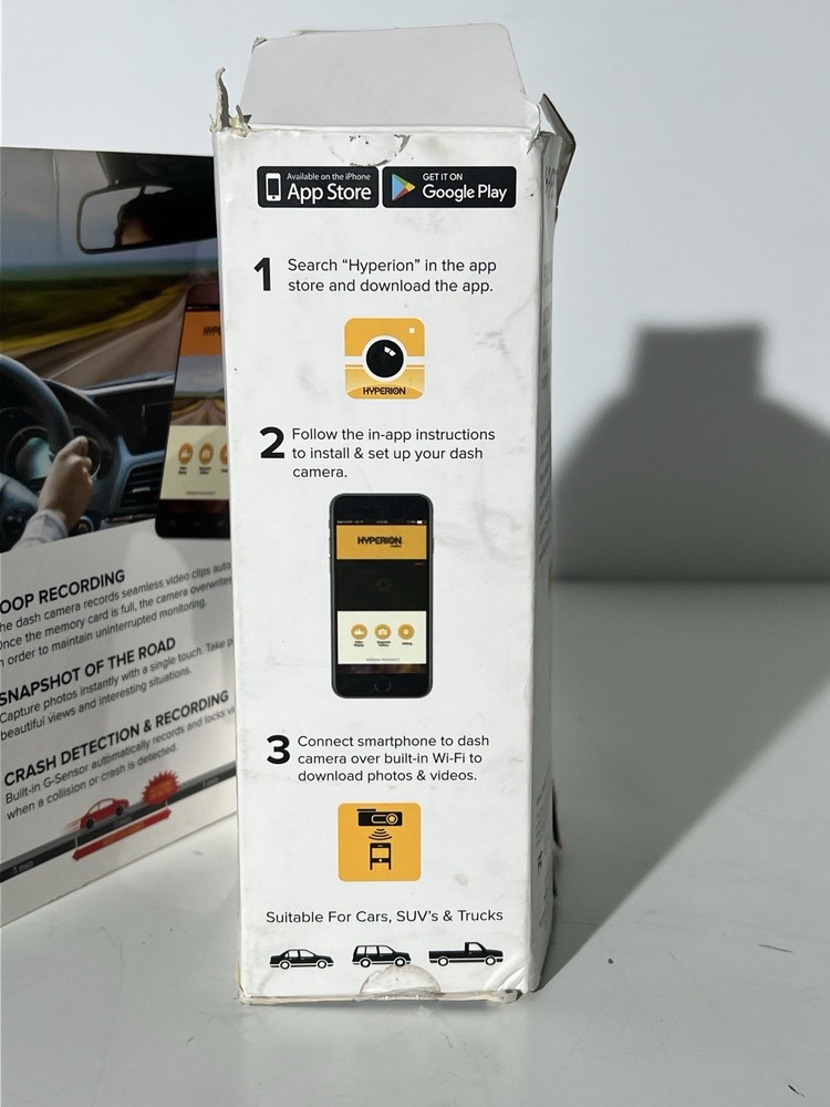 DELTRAN HYPERION Road Snapshot Dash Camera Crash Detection Instant Capture