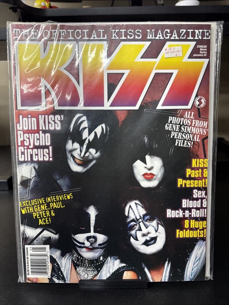 KISS Psycho Circus Official POSTERBOOK Magazine 1998 PAUL, GENE, ACE, PETER