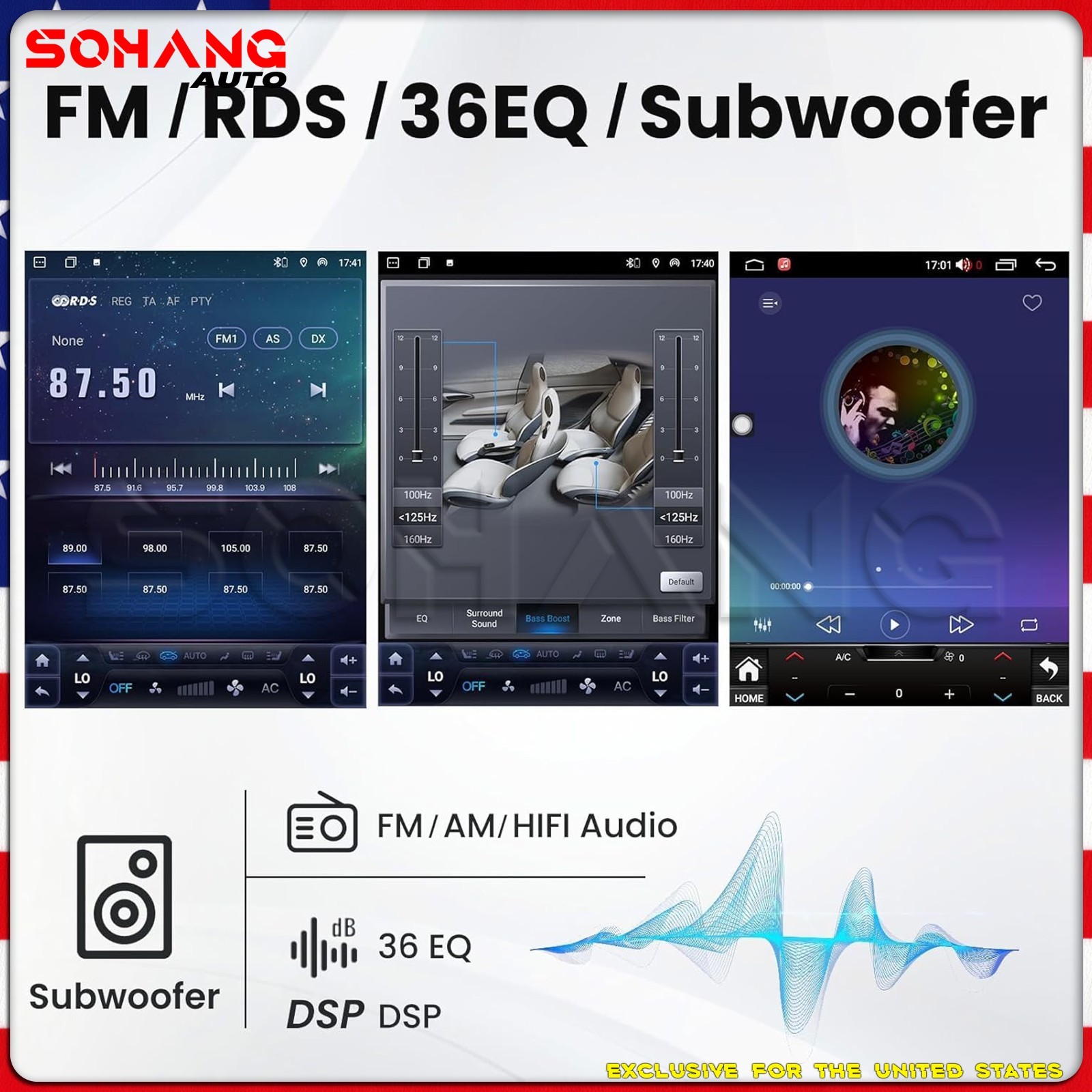 SoHang | 12.1'' Car Radio Stereo CarPlay For Ford F150 F250 F350 Tesla Style GPS