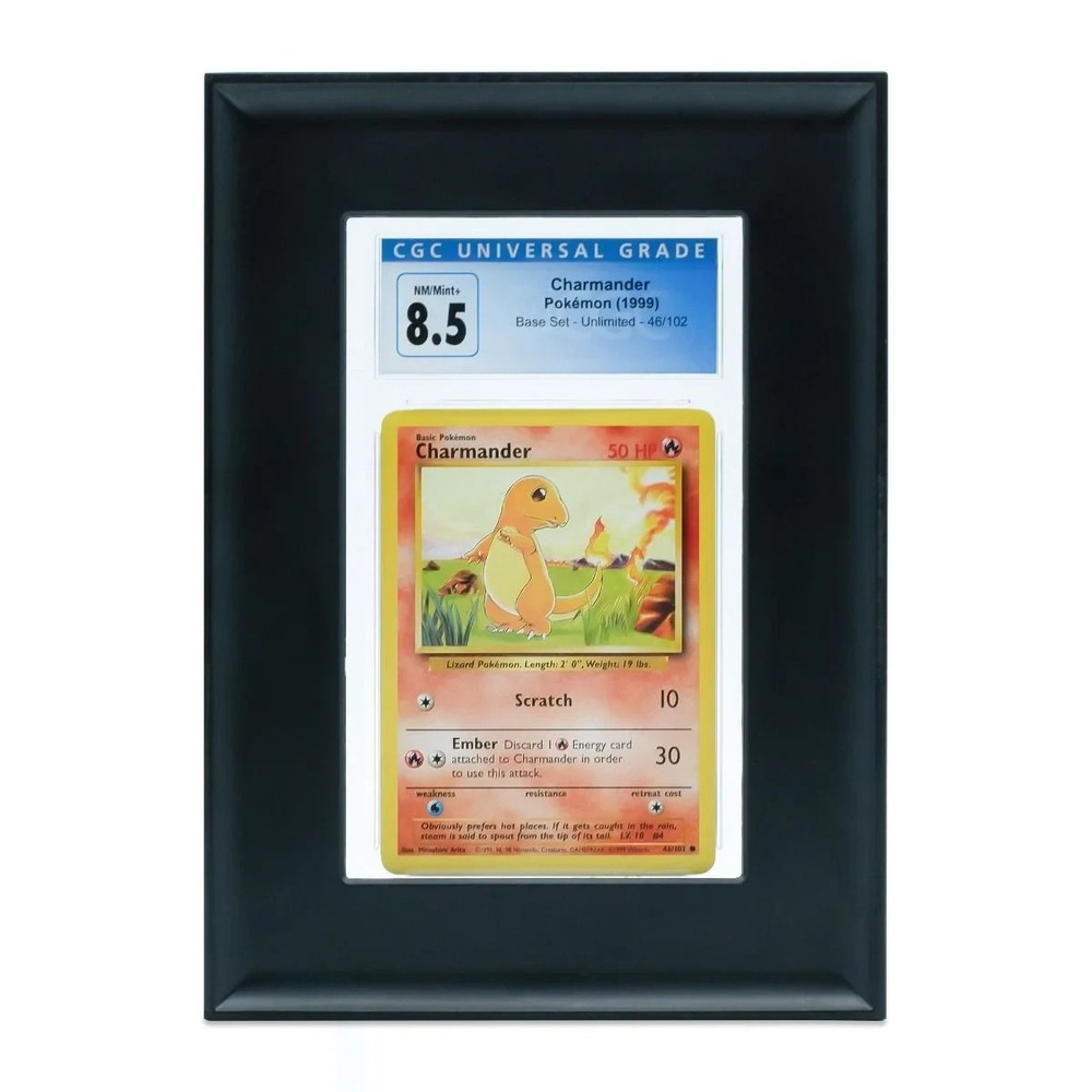 BCW Wall Mountable Interlocking Graded Card Display Frames Black New
