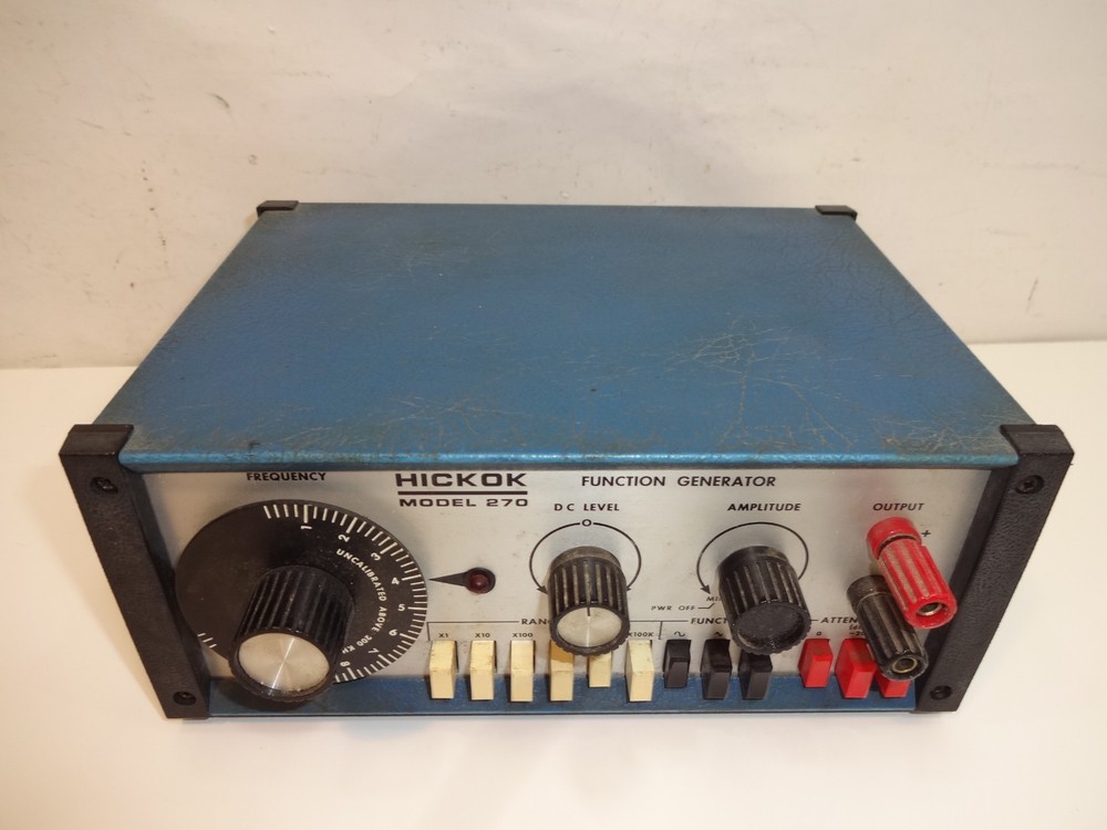 HICKOK Model 270 Function Generator Manual and Schematic tested by Eddie Mikells