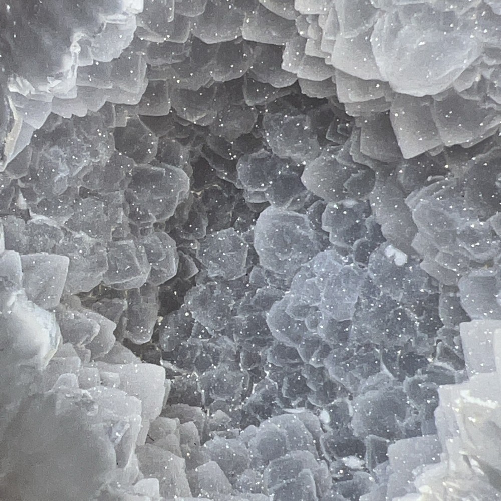 Brazilian Agate Quartz Geode - Half