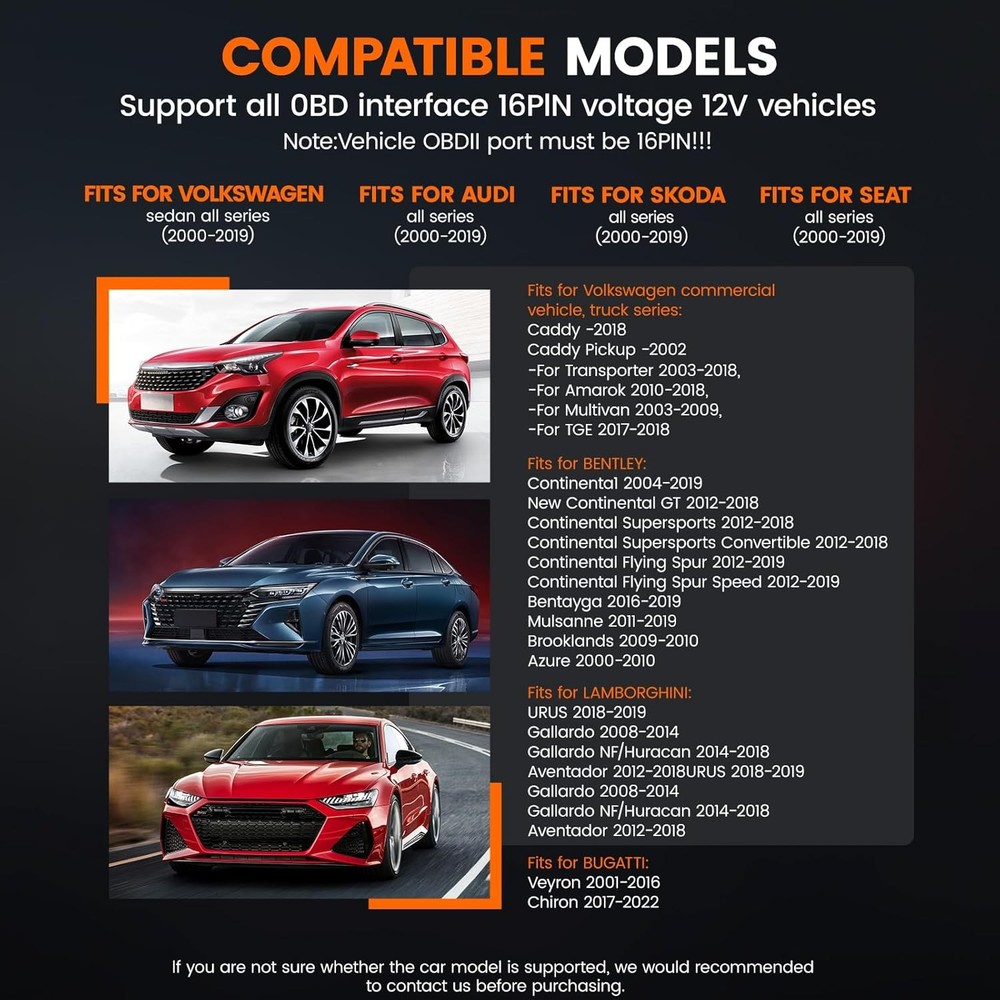 OBD2 Fault Code Reader Scanner Engine ABS SRS EPB Oil Reset Car Diagnostic Tool