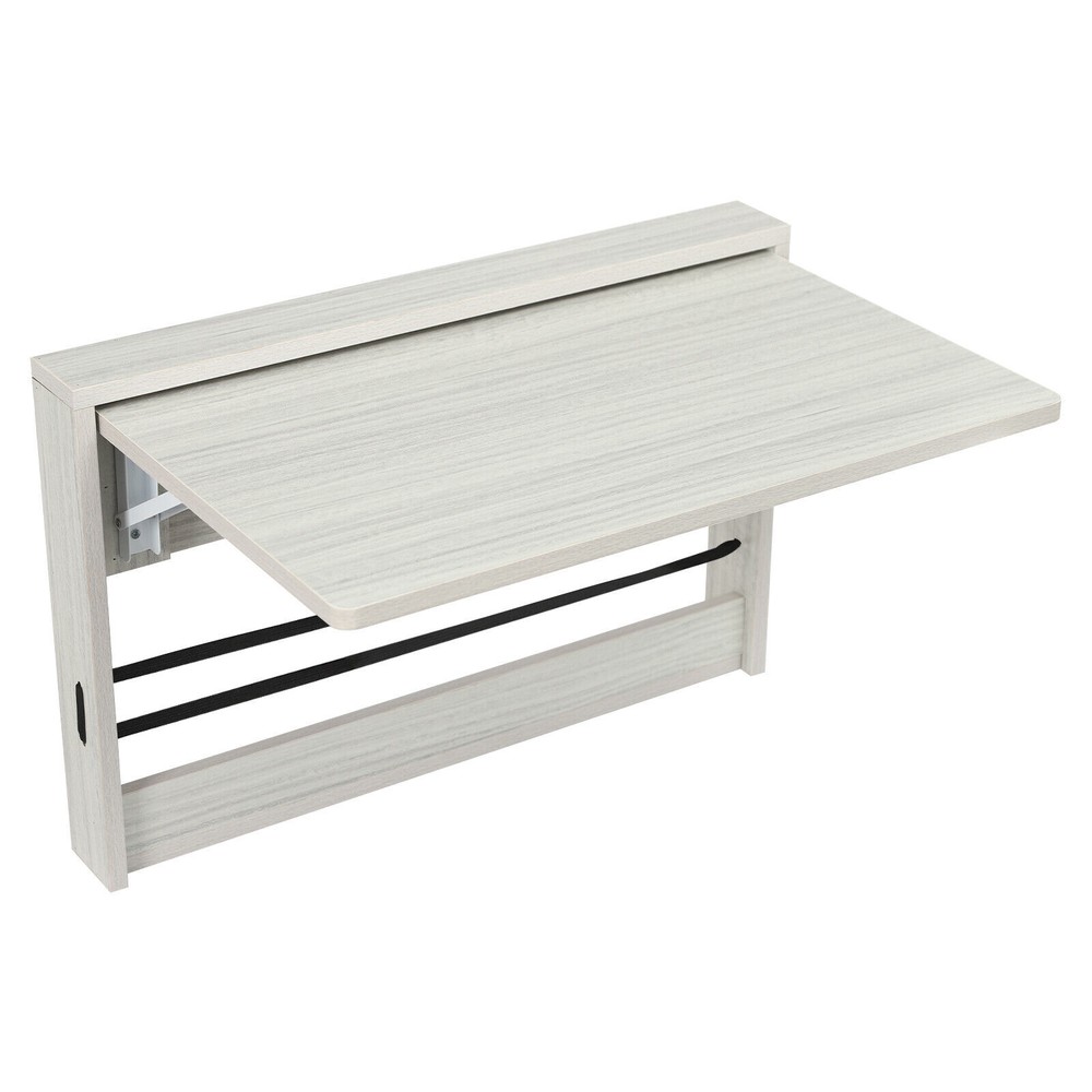 Folding Wall Table, Fold Down Table Wall Mounted, Round Corners Folding Table