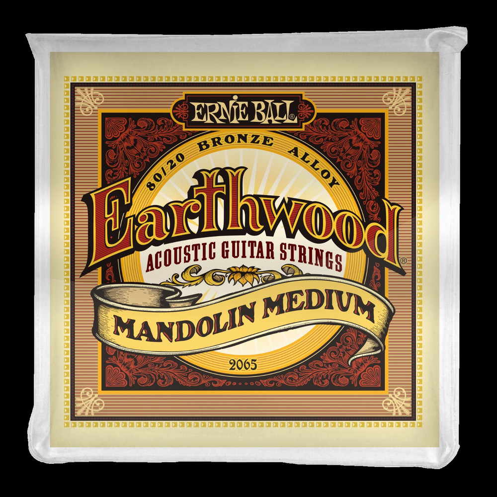 Ernie Ball P02065 Earthwood Mandolin Medium 80/20 Bronze Loop End