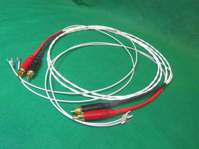 3 FT SILVER PLATED HIFI AUDIOPHILE TURNTABLE RCA INTERCONNECT AUDIO CABLE.