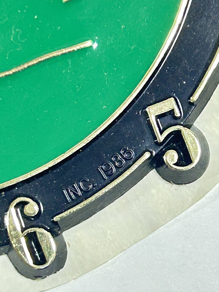 Vintage Motorcycle Riding Wall Clock Face Plastic Ramar 4”