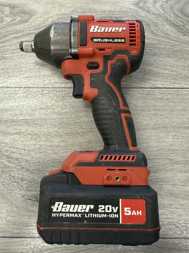 Bauer 20v 1/2" Impact 2085C-BR With 5ah Battery