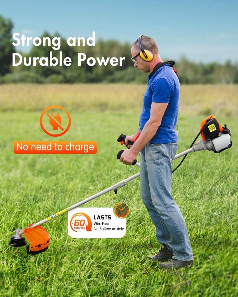 31cc Gas Weed Eaters String Trimmer 4-Cycle Gas Weed Wacker String/Trimmer/Edger