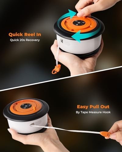 Camping String Lights, Retractable 32.8ft RGB Flash Lamp, 1 Black&Orange