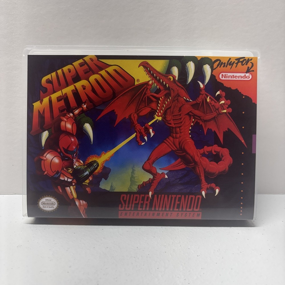 Super Metroid SNES Universal Game Case for Game Cartridge *CASE ONLY*