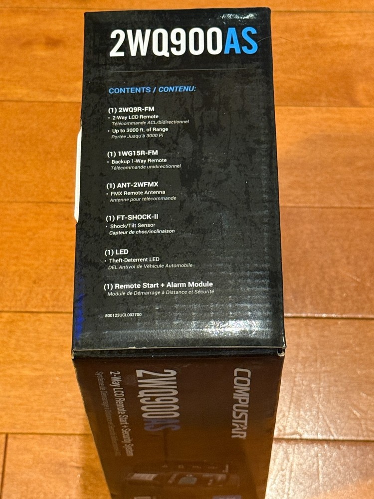 Compustar CS2WQ900-AS 2-Way LCD 3000-FT Max Range Remote Start + Security System