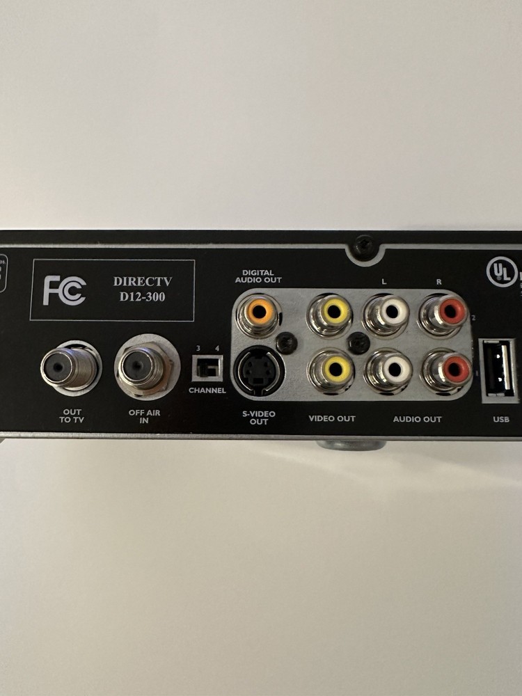DirecTV Receiver Satellite Cable Box Only D12-300 Direct TV