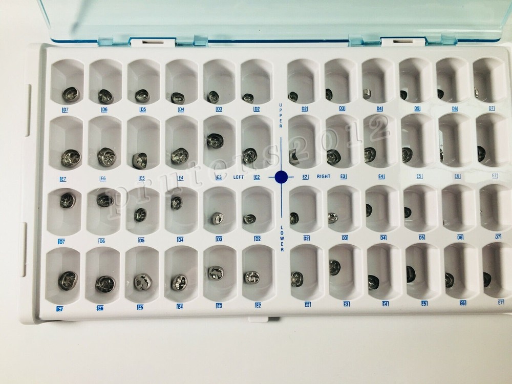 48 ASSORTED PRIMARY MOLAR STAINLESS STEEL CROWNS - COMPLETE KIT