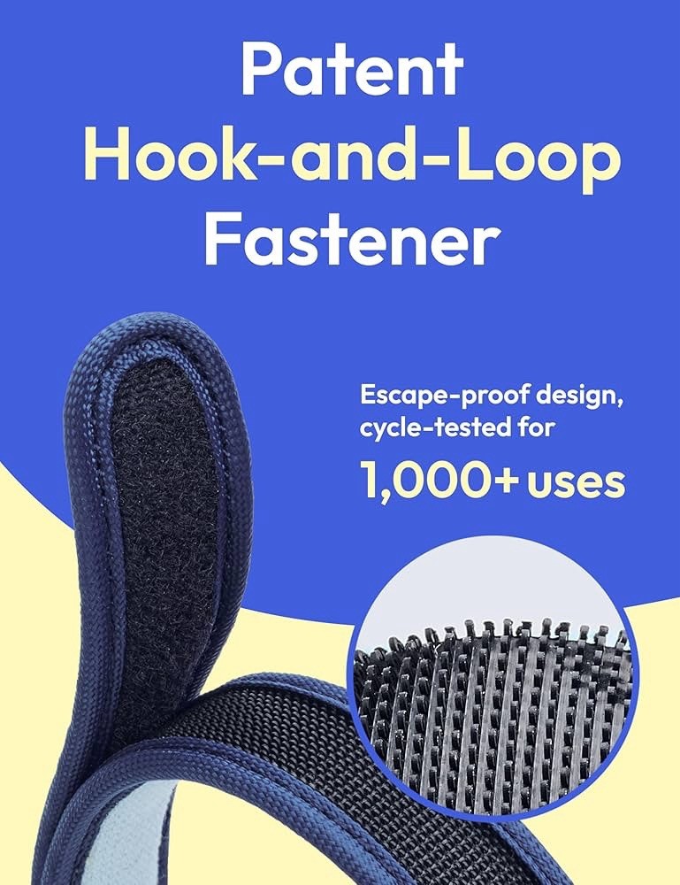 Small Dog Muzzle Grey Blue – Soft Breathable Mesh Adjustable, 4.3” x 0.8”