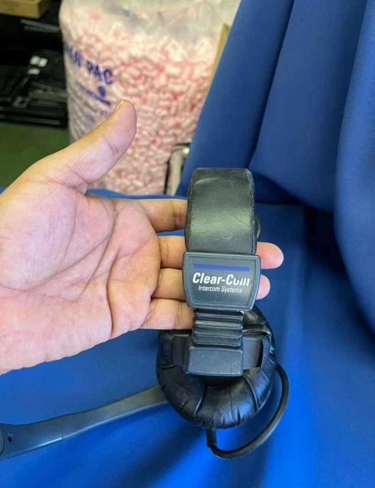 Clear-Com CC-95 Single Muff Intercom Headset – Used – Fully Functional