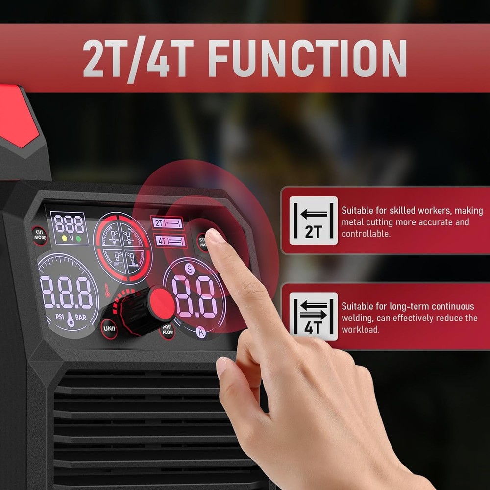 65A Dual Voltage Plasma Cutter for Cutting, Gouging, Grid & Marking