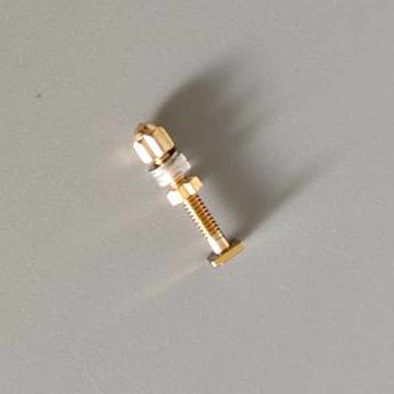 2* Replacement For C ar tier Eyeglasses Frame Gold Small Size Square Screw&Bolt