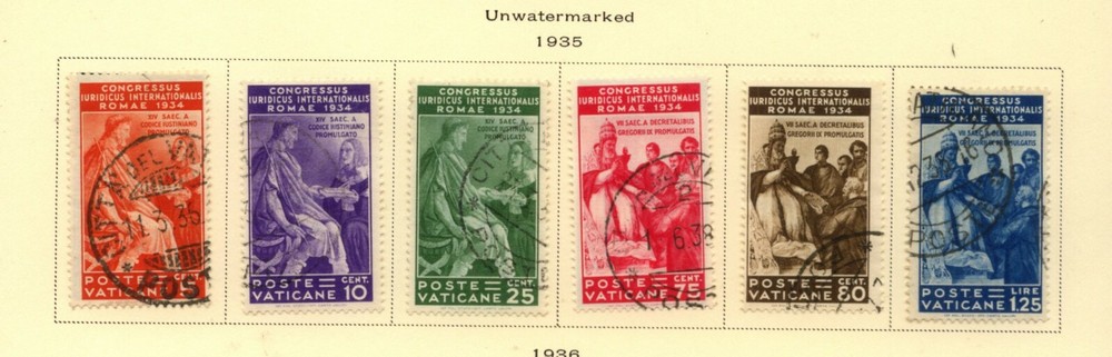 Vatican  City   41-46    nice used  set         MS0705