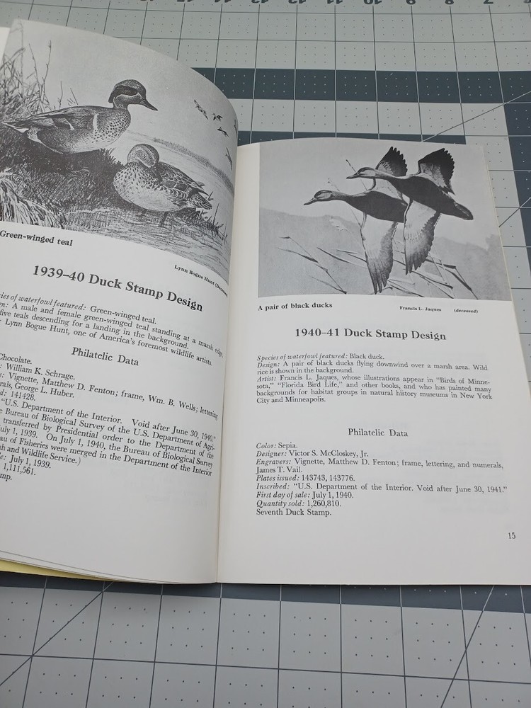 1972 Duck Stamp Data - USFWS