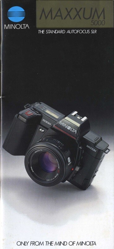 Minolta Maxxum 5000 Color Catalog Original