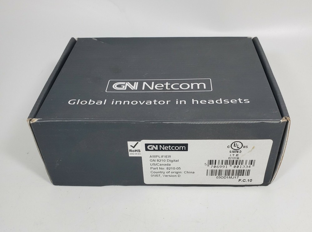 New GN Netcom 8210 - 05 Digital Headset Amplifier Open Box w/ Original Paperwork