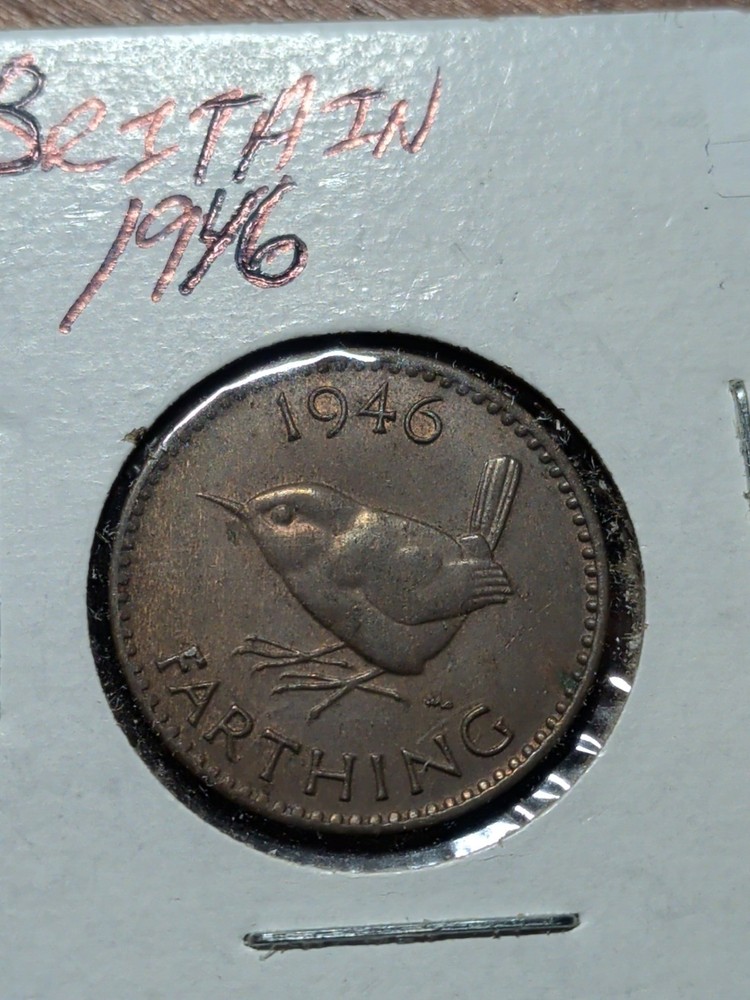 1946 Great Britain Farthing Coin
