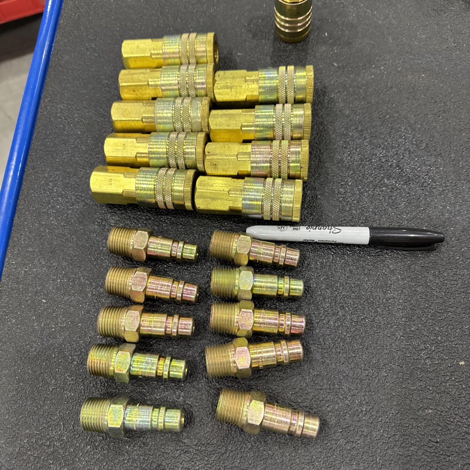 PARKER 1/2" Quick connector Male/Female H2f COUPLER 1/2 NPT FEMALE BRASS Lot B17