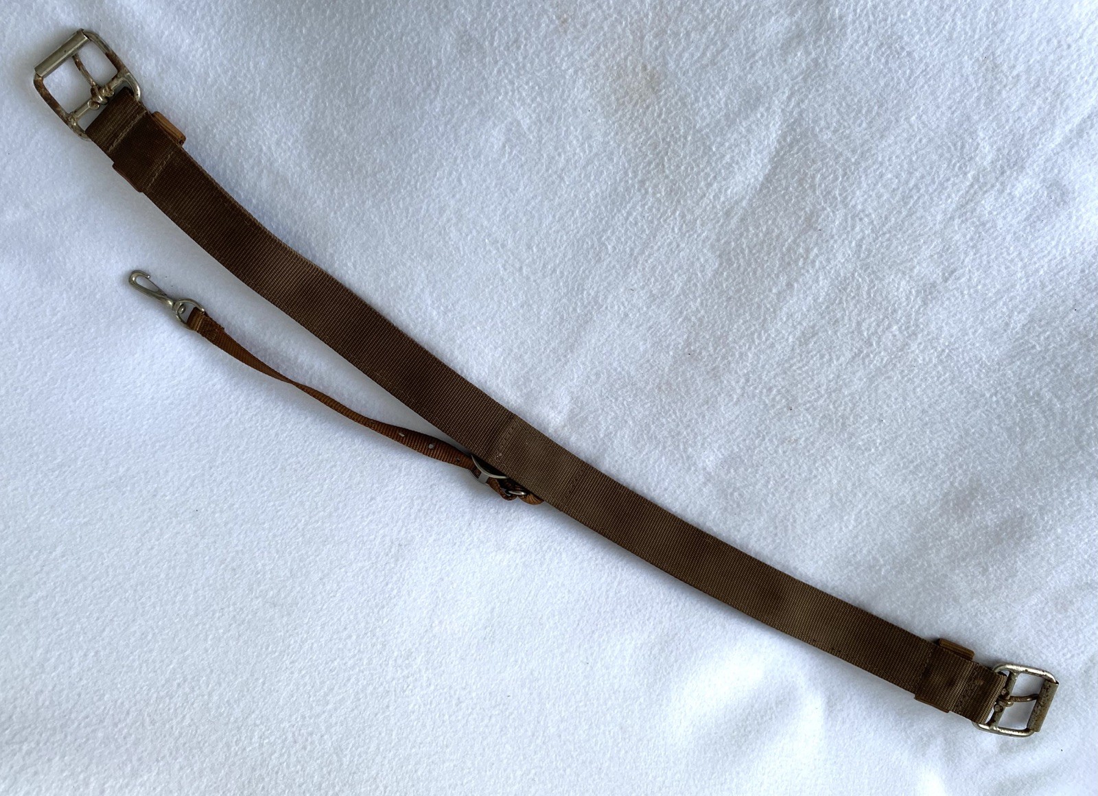 WEAVER HeavyDuty Double Stitched BROWN Nylon Back Rear Flank Saddle Cinch