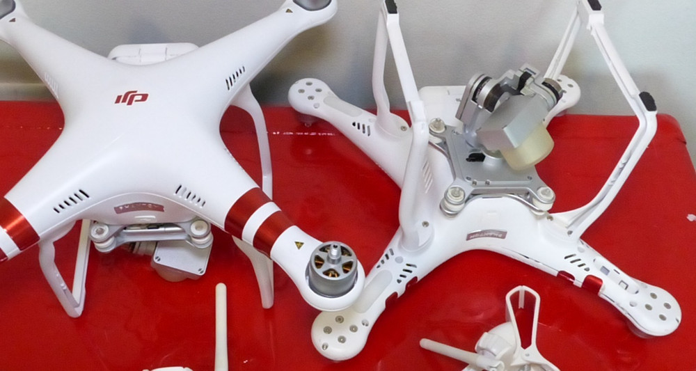 2 DJI Phantom 3 Standard Quadcopters Camera Drone's - White