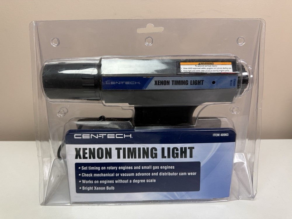 Cen-Tech 40963 Black LED Indicator Trigger Activated Xenon Advance Timing Light