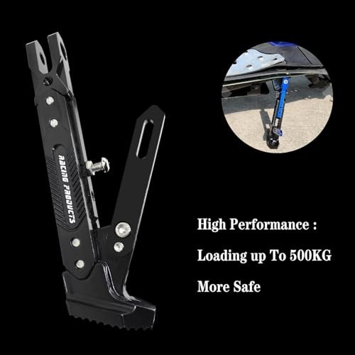 Universal Motorcycle Kickstand Accessories Motor Modified CNC Black 2