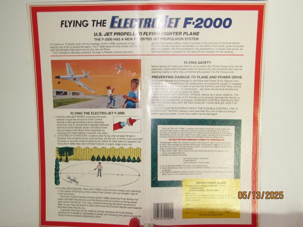 Tethered Electro Jet F-2000 Stanzel