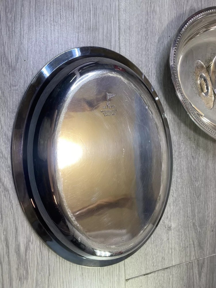 Victorian walker & hall silver Plated Serving Dish with Lid sheffield