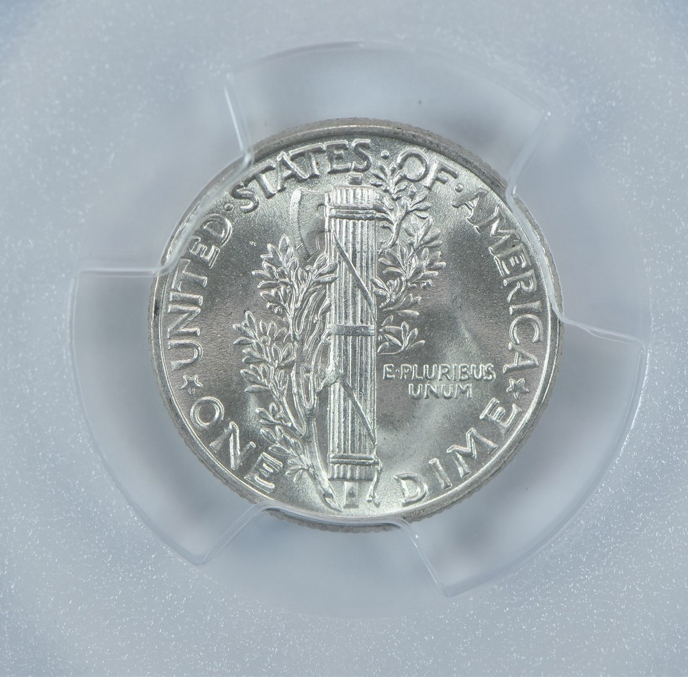 1944 Mercury Dime MS67 PCGS Blue Label