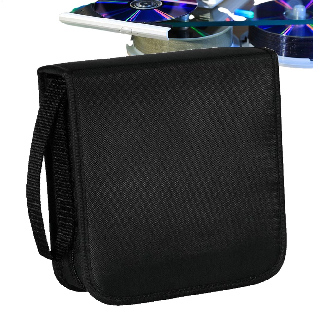 Oxford Solid Mini CD Case Holder 40 Capacity Disc Storage Bag Thickened Disc Bag