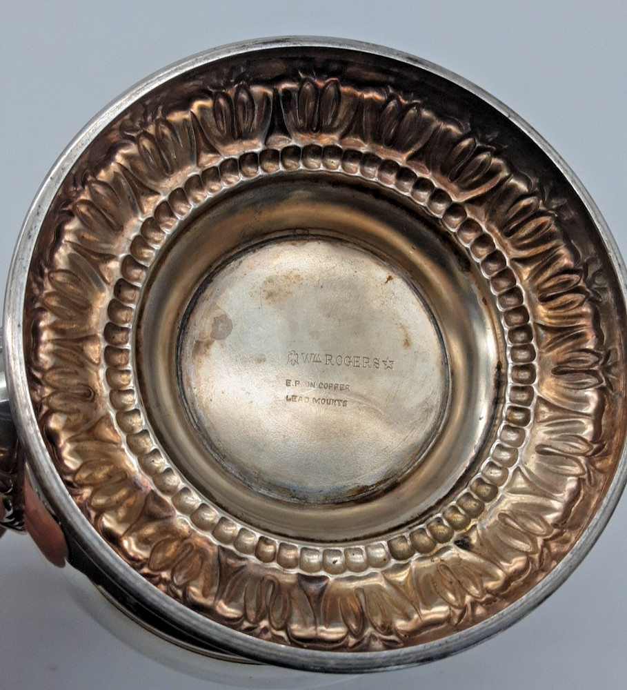 WM Rogers Silver Plate on Copper 3 piece Coffee Service