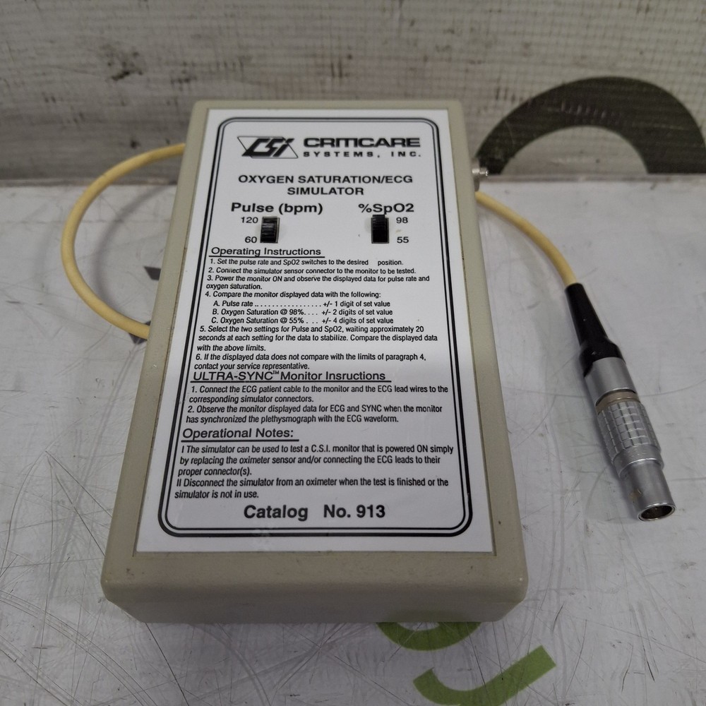 Criticare 913 Oxygen Saturation/ECG Simulator