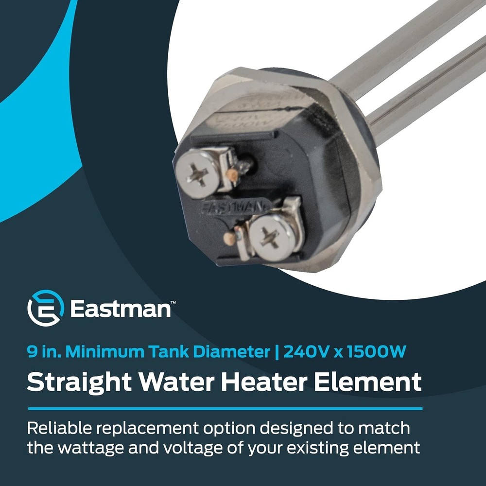 Replacement Water Heater Element, Copper 240V x 1500W - Easy Install Design