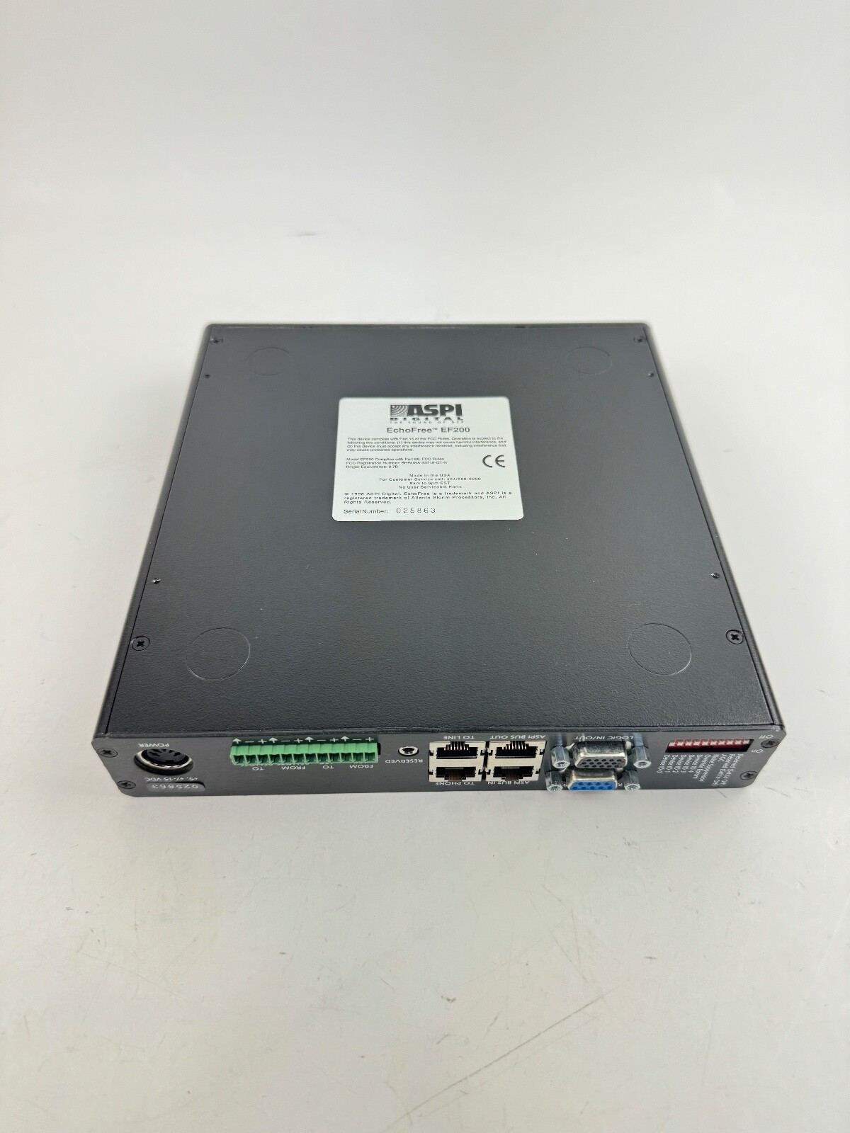 ASPI Digital EF200 Echo Free Interface Acoustic Telephone Line Echo Canceler