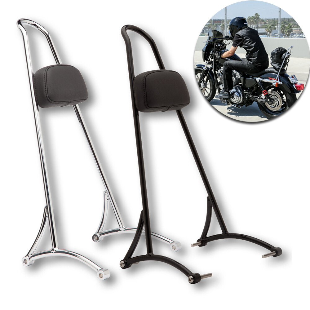 Tall Sissy Bar Passenger Backrest for Harley Sportster XL Iron 883 1200 48 72