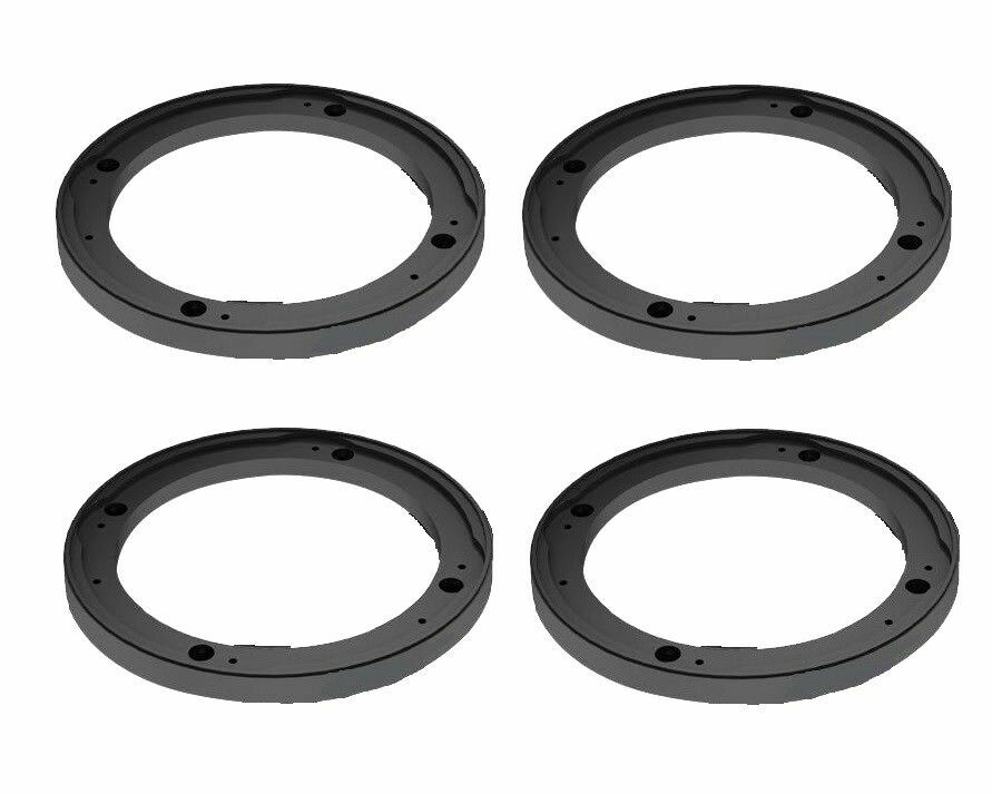 Universal 1/2" speaker stackable adapters 5-1/2" to 6-1/2” ring extenders 4pc