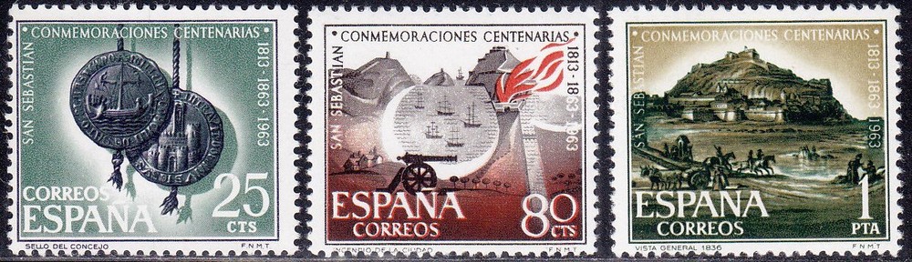 Spain - 1963 (1516-1518) Mint never Hinged - History