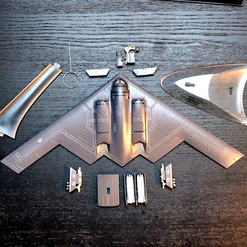 1/200 Scale Alloy Aircraft B2A Phantom Strategic Bomber Finished Metal Model