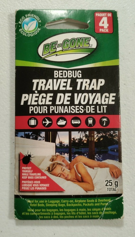 Be-Gone Bed Bug travel Traps 4/Pack