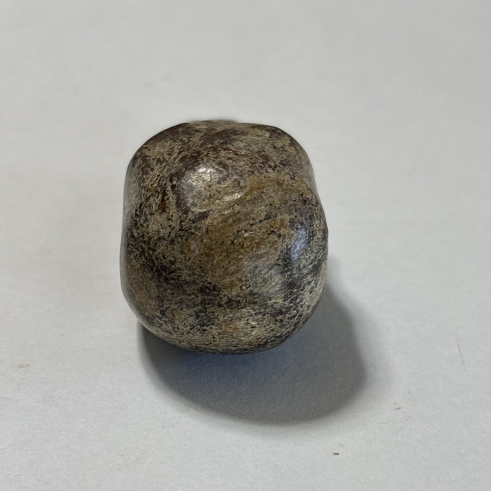 Old China Stone Skull Statue