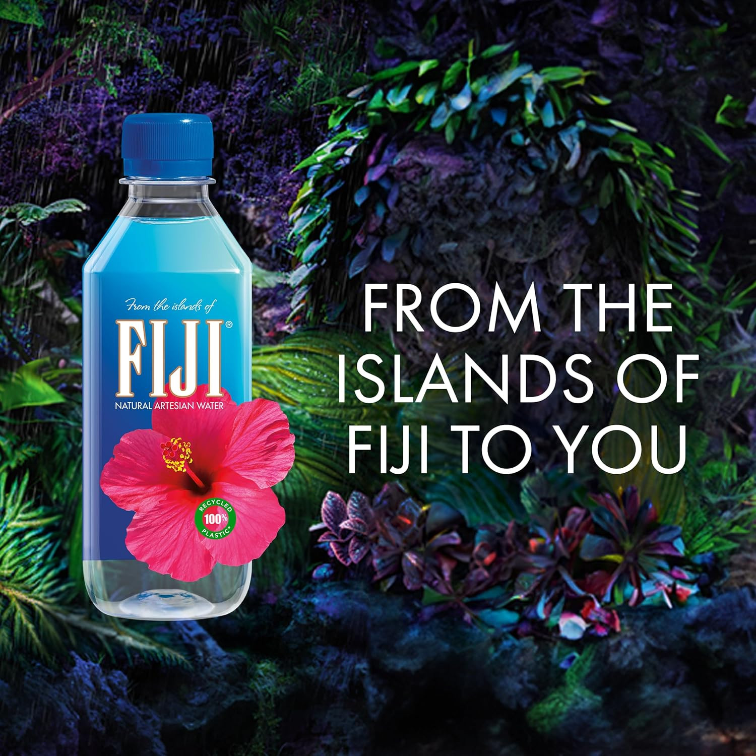 FIJI Natural Artesian Bottled Water 330Ml / 11.15 Fl Ounce (Pack of 24) - 100% N