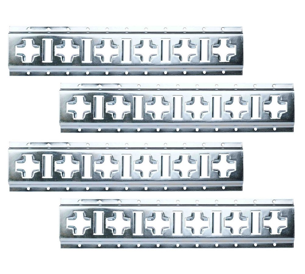 (4 Pack) 2' E Track Horizontal & Vertical Cross Galvanized Trailer Truck