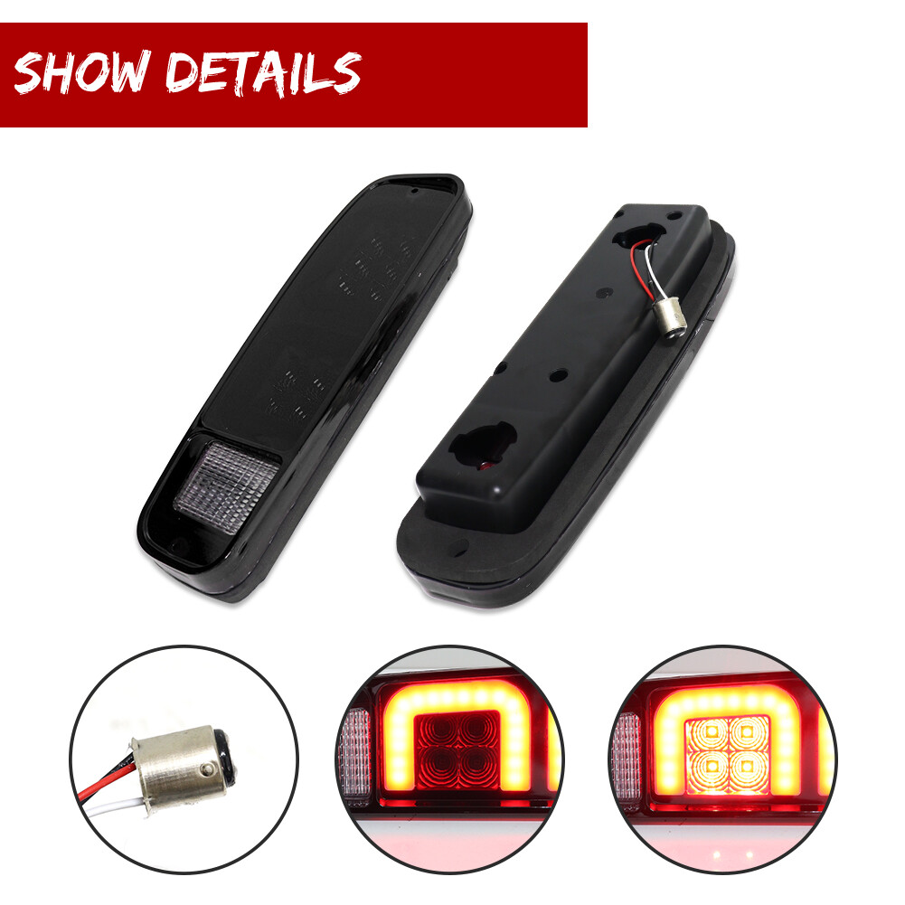 6PCS Smoke LED Tail Light & Side Marker Lamp For Ford F150 F250 E150 Truck 73-79