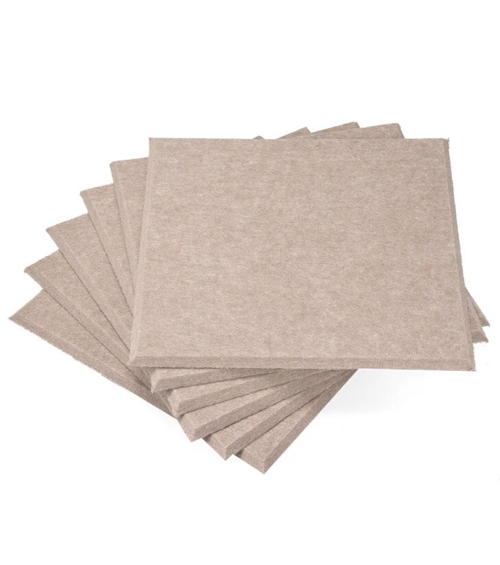 Bubos Acoustic Absorption Panels 6pc Soundproofing Decorative Camel
